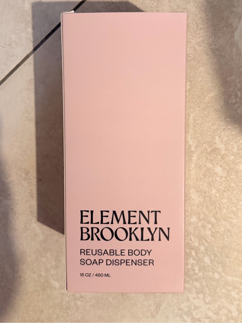 Element Brooklyn Reusable Body Soap Dispenser Clear BNIB